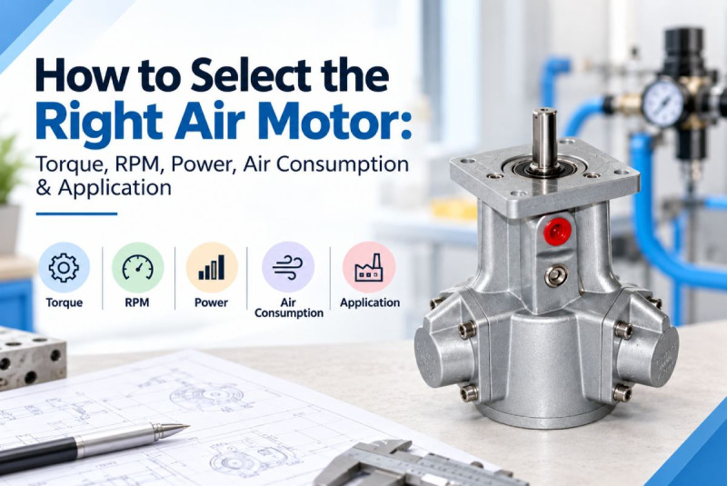 How to Select the Right Air Motor: Torque, RPM, Power, Air Consumption & Application