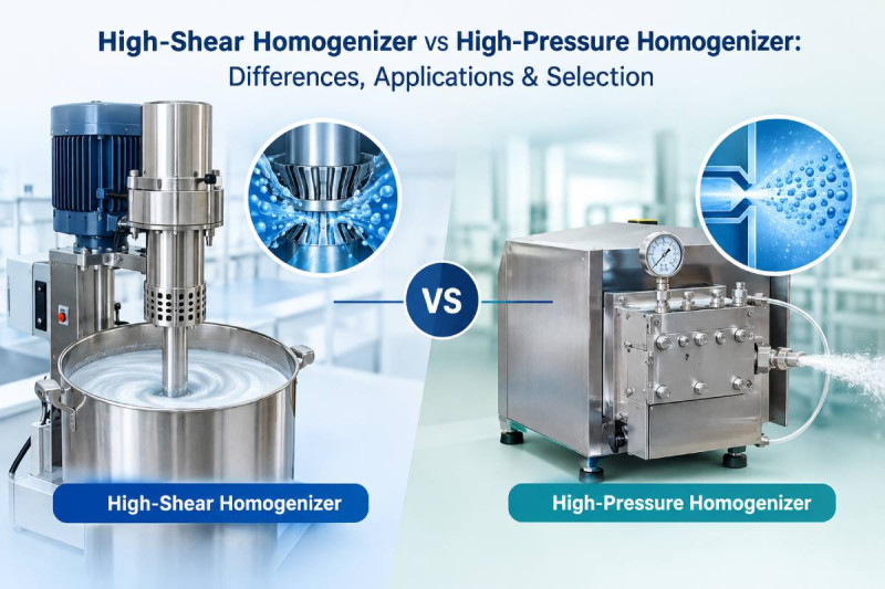 High-Shear Homogenizer vs High-Pressure Homogenizer: Differences, Applications & Selection