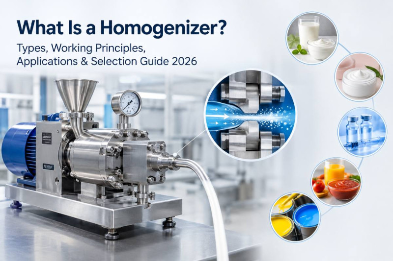 What Is a Homogenizer? Types, Working Principles, Applications & Selection Guide 2026
