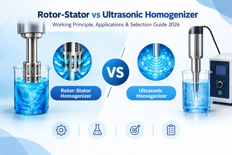 Rotor-Stator vs Ultrasonic Homogenizer: Working Principle, Applications & Selection Guide 2026